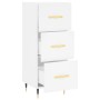 Weißes Sideboard aus Holzwerkstoff, 34,5 x 34 x 90 cm von vidaXL, Sideboards - Ref: Foro24-828580, Preis: 70,29 €, Rabatt: %