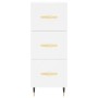 Weißes Sideboard aus Holzwerkstoff, 34,5 x 34 x 90 cm von vidaXL, Sideboards - Ref: Foro24-828580, Preis: 70,29 €, Rabatt: %