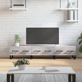 Concrete gray engineered wood TV cabinet 150x36x30 cm by vidaXL, TV Furniture - Ref: Foro24-829176, Price: 157,06 €, Discount: %