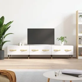 Engineered wood TV stand in white, 150x36x30 cm by vidaXL, TV Furniture - Ref: Foro24-829132, Price: 90,87 €, Discount: %