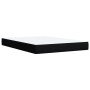 Cama box spring con colchón tela negro 140x200 cm