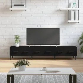 Schwarzer TV-Schrank aus Holzwerkstoff, 150 x 36 x 30 cm von vidaXL, TV-Möbel - Ref: Foro24-829157, Preis: 119,52 €, Rabatt: %