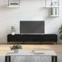 Black engineered wood TV cabinet 150x36x30 cm by vidaXL, TV Furniture - Ref: Foro24-829157, Price: 119,52 €, Discount: %