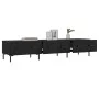 Black engineered wood TV cabinet 150x36x30 cm by vidaXL, TV Furniture - Ref: Foro24-829157, Price: 119,52 €, Discount: %