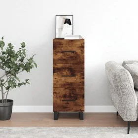Sideboard aus geräuchertem Eichenholzwerkstoff, 34,5 x 34 x 90 cm von vidaXL, Sideboards - Ref: Foro24-828633, Preis: 83,33 €...