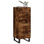 Aparador madera de ingeniería roble ahumado 34,5x34x90 cm de vidaXL, Aparadores - Ref: Foro24-828633, Precio: 84,48 €, Descue...