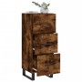 Aparador madera de ingeniería roble ahumado 34,5x34x90 cm de vidaXL, Aparadores - Ref: Foro24-828633, Precio: 84,48 €, Descue...
