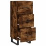 Aparador madera de ingeniería roble ahumado 34,5x34x90 cm de vidaXL, Aparadores - Ref: Foro24-828633, Precio: 84,48 €, Descue...