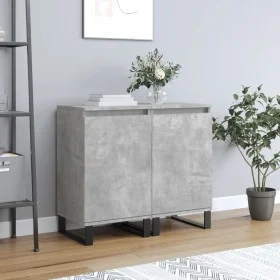 Sideboards 2 pcs concrete gray engineered wood 40x35x70 cm by vidaXL, Sideboards - Ref: Foro24-831077, Price: 96,99 €, Discou...