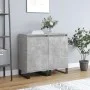 Aparadores 2 uds madera de ingeniería gris hormigón 40x35x70 cm de vidaXL, Aparadores - Ref: Foro24-831077, Precio: 96,98 €, ...