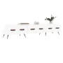 TV stand made of white glossy engineered wood, 150x36x30 cm by vidaXL, TV Furniture - Ref: Foro24-829126, Price: 94,37 €, Dis...