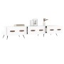 Mueble de TV madera de ingeniería blanco brillo 150x36x30 cm de vidaXL, Muebles TV - Ref: Foro24-829126, Precio: 95,47 €