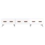 Mueble de TV madera de ingeniería blanco brillo 150x36x30 cm de vidaXL, Muebles TV - Ref: Foro24-829126, Precio: 95,47 €