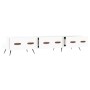 Mueble de TV madera de ingeniería blanco brillo 150x36x30 cm de vidaXL, Muebles TV - Ref: Foro24-829126, Precio: 95,47 €