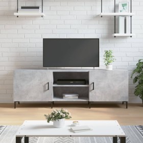 Betongrauer TV-Schrank aus Holzwerkstoff, 150 x 30 x 50 cm von vidaXL, TV-Möbel - Ref: Foro24-829104, Preis: 92,25 €, Rabatt: %