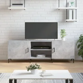 Mueble de TV madera de ingeniería gris hormigón 150x30x50 cm de vidaXL, Muebles TV - Ref: Foro24-829104, Precio: 91,04 €, Des...