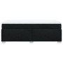 Cama box spring con colchón tela negro 90x190 cm