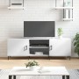 Mueble para TV madera de ingeniería blanco 150x30x50 cm de vidaXL, Muebles TV - Ref: Foro24-829100, Precio: 105,78 €, Descuen...