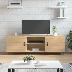 Mueble para TV madera de ingeniería roble Sonoma 150x30x50 cm de vidaXL, Muebles TV - Ref: Foro24-829095, Precio: 88,31 €, De...