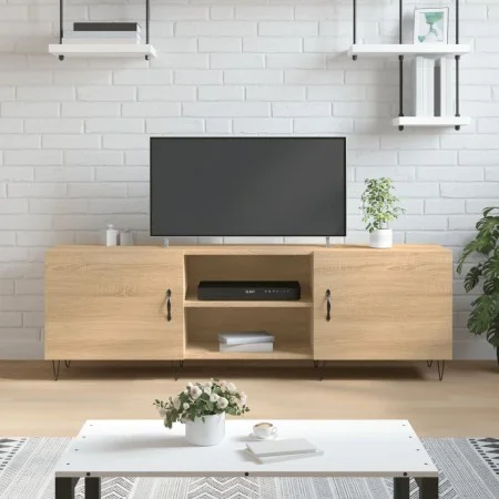 TV cabinet engineered wood Sonoma oak 150x30x50 cm by vidaXL, TV Furniture - Ref: Foro24-829095, Price: 88,31 €, Discount: %