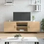 TV cabinet engineered wood Sonoma oak 150x30x50 cm by vidaXL, TV Furniture - Ref: Foro24-829095, Price: 88,31 €, Discount: %