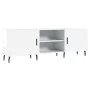 Hochglanzweißer TV-Schrank aus Holzwerkstoff, 150 x 30 x 50 cm von vidaXL, TV-Möbel - Ref: Foro24-829110, Preis: 95,72 €, Rab...