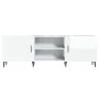 Hochglanzweißer TV-Schrank aus Holzwerkstoff, 150 x 30 x 50 cm von vidaXL, TV-Möbel - Ref: Foro24-829110, Preis: 95,72 €, Rab...