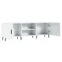 Hochglanzweißer TV-Schrank aus Holzwerkstoff, 150 x 30 x 50 cm von vidaXL, TV-Möbel - Ref: Foro24-829110, Preis: 95,72 €, Rab...