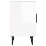 Glossy white engineered wood TV cabinet 150x30x50 cm by vidaXL, TV Furniture - Ref: Foro24-829110, Price: 96,91 €, Discount: %