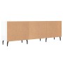 Glossy white engineered wood TV cabinet 150x30x50 cm by vidaXL, TV Furniture - Ref: Foro24-829110, Price: 96,91 €, Discount: %