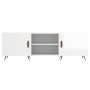 Hochglanzweißer TV-Schrank aus Holzwerkstoff, 150 x 30 x 50 cm von vidaXL, TV-Möbel - Ref: Foro24-829070, Preis: 87,71 €, Rab...