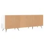 Glossy white engineered wood TV cabinet 150x30x50 cm by vidaXL, TV Furniture - Ref: Foro24-829070, Price: 86,81 €, Discount: %