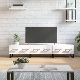 TV-Möbel aus weißem Holzwerkstoff 150x36x30 cm von vidaXL, TV-Möbel - Ref: Foro24-829172, Preis: 117,58 €, Rabatt: %