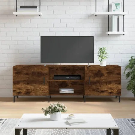 TV-Schrank aus geräuchertem Eichenholzwerkstoff, 150 x 30 x 50 cm von vidaXL, TV-Möbel - Ref: Foro24-829105, Preis: 101,04 €,...
