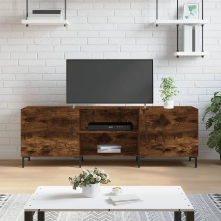 TV-Schrank aus geräuchertem Eichenholzwerkstoff, 150 x 30 x 50 cm von vidaXL, TV-Möbel - Ref: Foro24-829105, Preis: 102,62 €,...