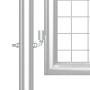 Puerta de malla de jardín acero galvanizado plateado 500x175cm