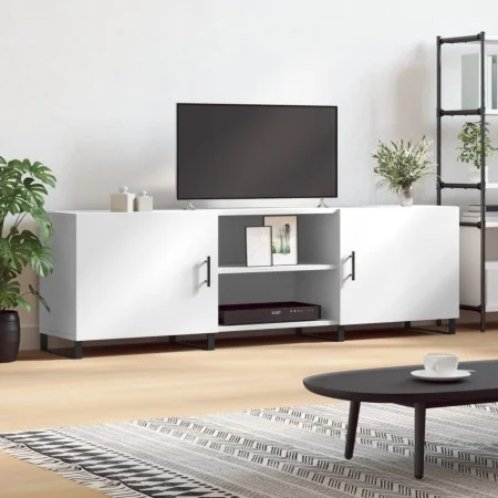 Mueble para TV madera de ingeniería blanco 150x30x50 cm de vidaXL, Muebles TV - Ref: Foro24-829116, Precio: 119,78 €, Descuen...