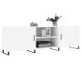Mueble para TV madera de ingeniería blanco 150x30x50 cm de vidaXL, Muebles TV - Ref: Foro24-829116, Precio: 119,78 €, Descuen...