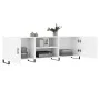 White engineered wood TV cabinet 150x30x50 cm by vidaXL, TV Furniture - Ref: Foro24-829116, Price: 119,78 €, Discount: %