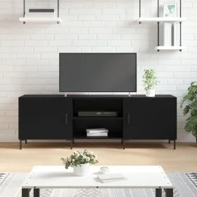 Mueble para TV madera de ingeniería negro 150x30x50 cm de vidaXL, Muebles TV - Ref: Foro24-829101, Precio: 111,03 €, Descuent...