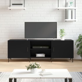 Schwarzer TV-Schrank aus Holzwerkstoff, 150 x 30 x 50 cm von vidaXL, TV-Möbel - Ref: Foro24-829101, Preis: 112,95 €, Rabatt: %