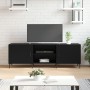 Schwarzer TV-Schrank aus Holzwerkstoff, 150 x 30 x 50 cm von vidaXL, TV-Möbel - Ref: Foro24-829101, Preis: 112,95 €, Rabatt: %