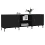 Black engineered wood TV cabinet 150x30x50 cm by vidaXL, TV Furniture - Ref: Foro24-829101, Price: 111,03 €, Discount: %
