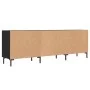 Black engineered wood TV cabinet 150x30x50 cm by vidaXL, TV Furniture - Ref: Foro24-829101, Price: 111,03 €, Discount: %