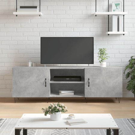 Holzwerkstoff TV-Möbel Beton grau 150x30x50 cm von vidaXL, TV-Möbel - Ref: Foro24-829096, Preis: 100,58 €, Rabatt: %