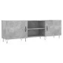 Engineered wood TV stand in concrete gray, 150x30x50 cm by vidaXL, TV Furniture - Ref: Foro24-829096, Price: 98,97 €, Discoun...