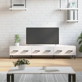 Holzwerkstoff TV-Möbel weiß glänzend 150x36x30 cm von vidaXL, TV-Möbel - Ref: Foro24-829158, Preis: 103,20 €, Rabatt: %