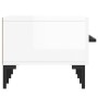 Mueble de TV madera de ingeniería blanco brillo 150x36x30 cm de vidaXL, Muebles TV - Ref: Foro24-829158, Precio: 104,41 €