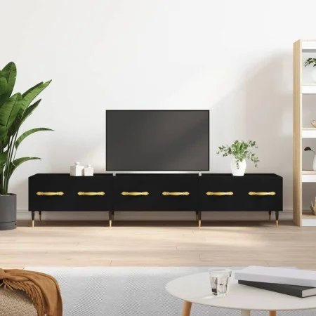 Schwarzer TV-Schrank aus Holzwerkstoff, 150 x 36 x 30 cm von vidaXL, TV-Möbel - Ref: Foro24-829133, Preis: 112,69 €, Rabatt: %