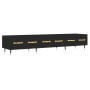 Black engineered wood TV cabinet 150x36x30 cm by vidaXL, TV Furniture - Ref: Foro24-829133, Price: 114,53 €, Discount: %